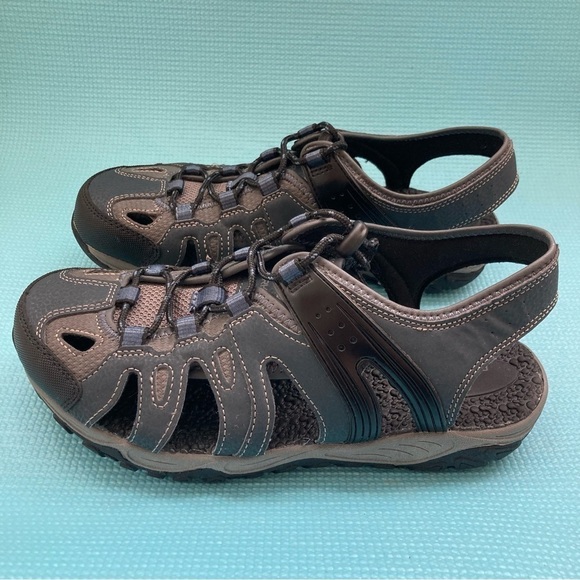 Ozark Trail Men's Blue/Gray Hiking Outdoor Adj. Waterproof Sandals-Size 8 - Picture 3 of 9